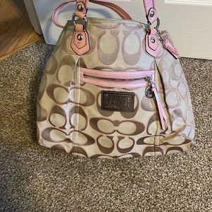 Pink coach purse